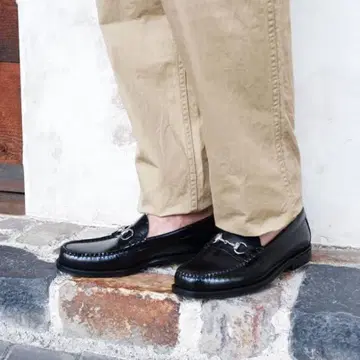 G.H.BASS 블랙 가죽 로퍼