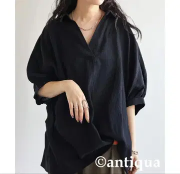 백 버튼 양류 셔츠 셔츠 여성용 반팔
