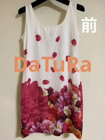 DaTuRa 플라워 프린트 슬리브리스 원피스 새상품