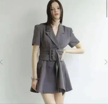 melt the lady spring jacket onepiece 그레이
