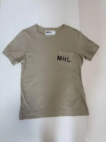 MHL. 베이지 코튼 티셔츠