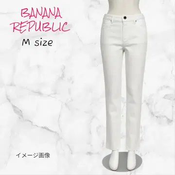 BANANA REPUBLIC 청바지 데님 화이트 M 사이즈 스트레이트