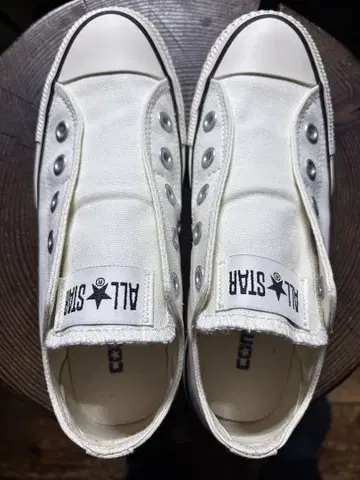CONVERSE ALL STAR 화이트 슬립온 여성용 22, 5