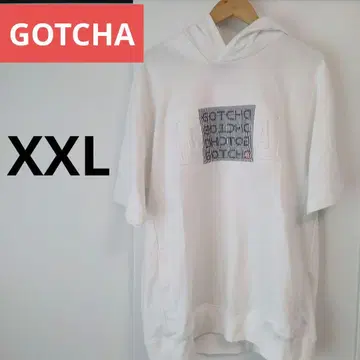 GOTCHA 갓차 반팔 얇은 소재 후드 맨투맨 XXL