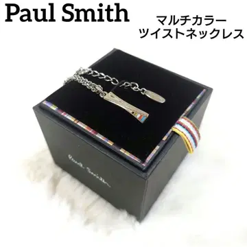 폴스미스 Paul Smith 트위스트 목걸이 멀티 스트라이프 박스 포함