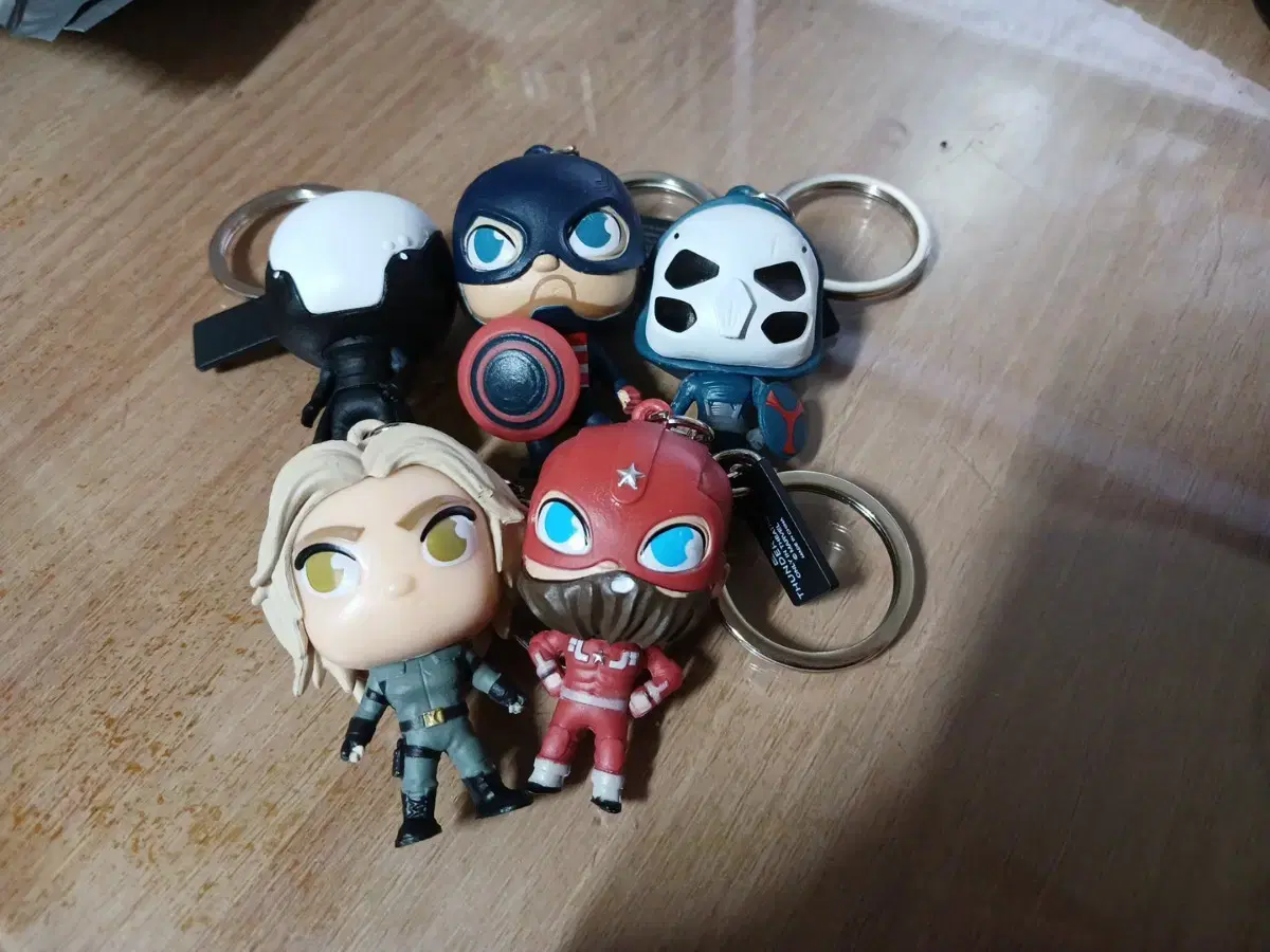 Thunderbolts Figure Keyring 5-Piece Set (Bucky Not Included)