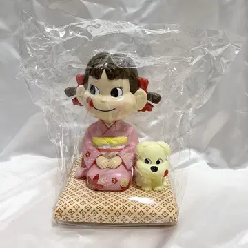 페코짱 목이 움직이는 인형 기모노 정월 앉은 자세 개 레어 레트로