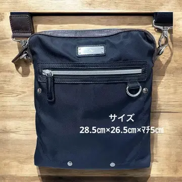 남성용 숄더백 블랙