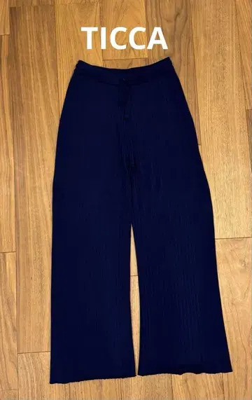 TICCA 티카 리브 니트 팬츠 네이비