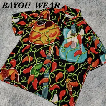 USA제 BAYOU WEAR 알로하 셔츠 리조트 의류 빅