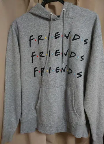 FRIENDS 후드 부착 후드티 그레이