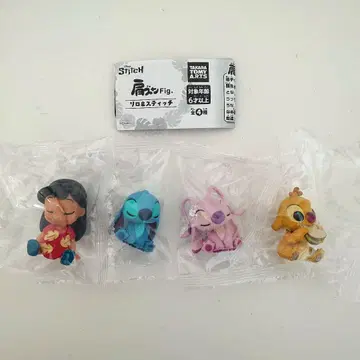 가챠 어깨 쿵 Fig. 리로 & 스티치 전 4종 컴프 세트