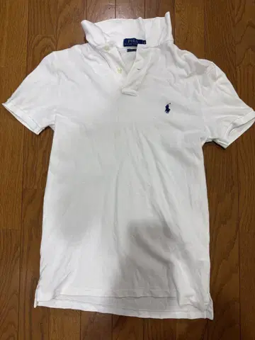 폴로 랄프 로렌 화이트 피케 셔츠 XS