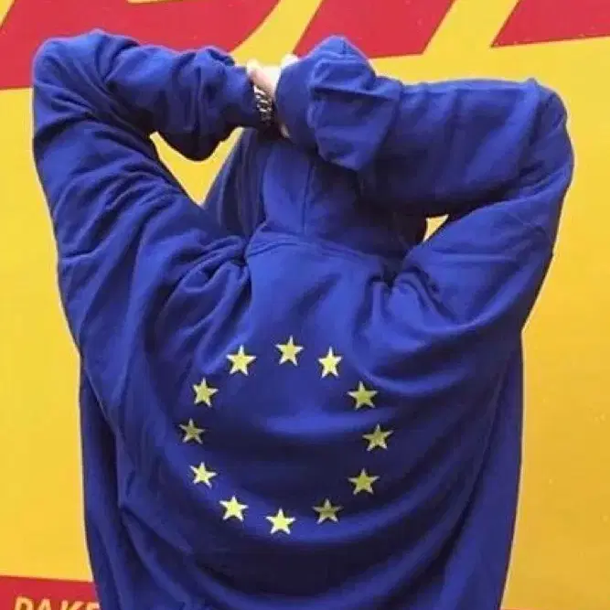 VETEMENTS 베트멍 [L] Vetements Euro Hoodie Blue on Bunjang