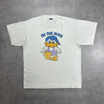 90s 오리 팝 디자인 티셔츠 XL 사이즈 빈티지 재미있는