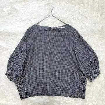 콘제페이 아두이트리스테스 깅엄 체크 백 리본 풀오버