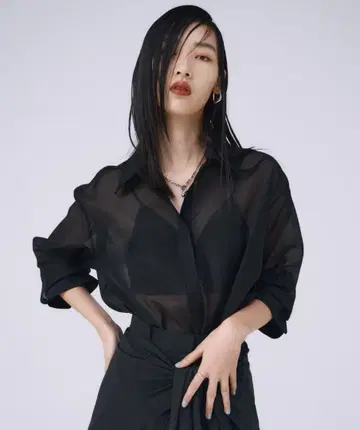 JOSEMOON SHEER SIMPLE SHIRT/시어 심플 셔츠