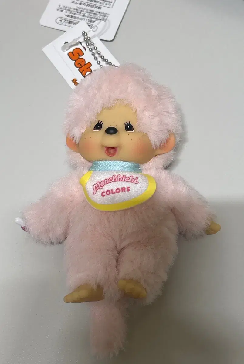 Monchhichi Bebichhichi Light Pink Colors Mascot Doll Keyring