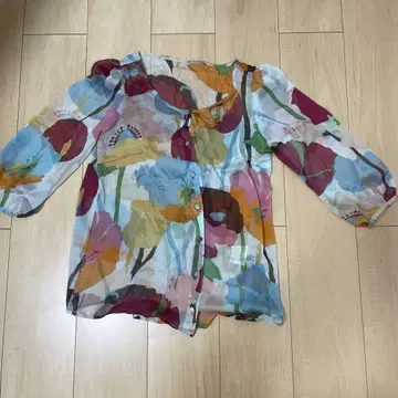 체스티 꽃무늬 반소매 셔츠 SIZE 0