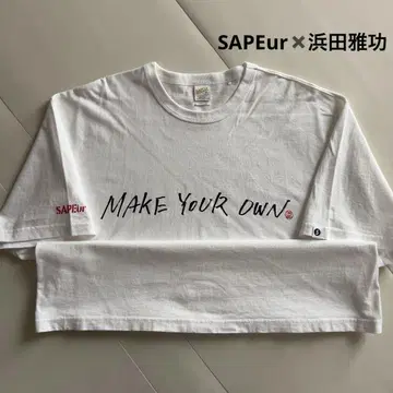 SAPEur 다운타운 하마다 마코토 콜라보 티셔츠 화이트 XL 사풀