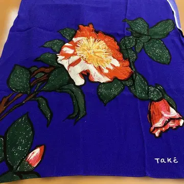 시세이도 100주년 기념품 하야시 타케 츠바키 패턴 보자기