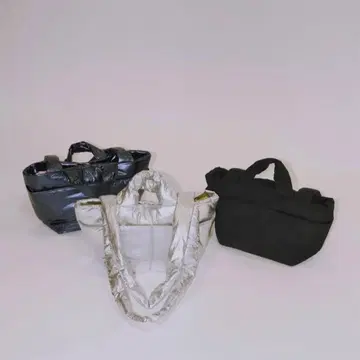 null. 널 PUFFY NYLON MINI TOTE BAG 블랙