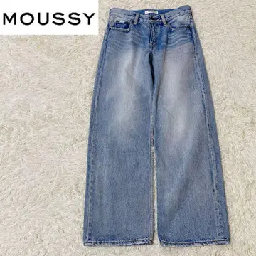 moussy 90년대 스타일 로우라이즈 루즈 스트레이트 24인치