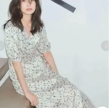 FRAY I.D 카슈쿨 새틴 원피스 아이보리 롱 맥시