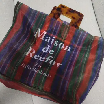 Maison de Reefur 스트라이프 메쉬 토트백