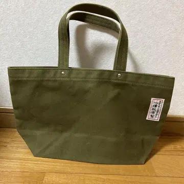 이치자와 캔버스 핸드백 카키