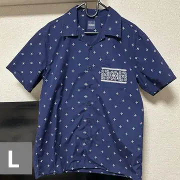 XLARGE 네이비 반팔 셔츠 L 사이즈