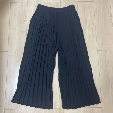 LE CIEL BLEU 블랙 플리츠 팬츠 S