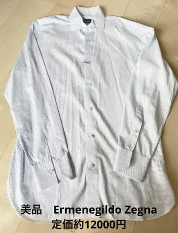 Ermenegildo Zegna 제냐 최고급 모델 비즈니스 셔츠 셔츠