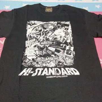 새상품 HI-STANDARD 티셔츠 L 사이즈 블랙 하이 스탠다드