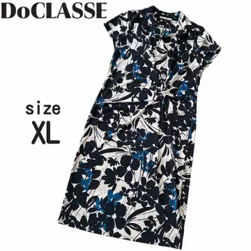 DoCLASSE 원피스 무릎 아래 올 패턴 XL LL 13호 두클라쎄