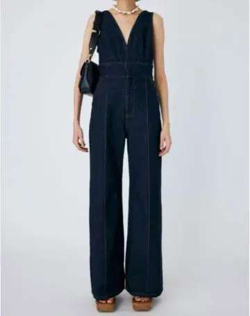 MOUSSY BUSTIER DENIM 올인원