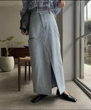 윌프리 willfully 데님 스커트