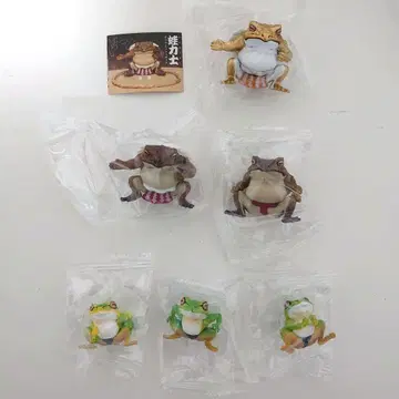 가챠 개구리 스모 선수 하케요이 피규어 전 6종 컴프 세트