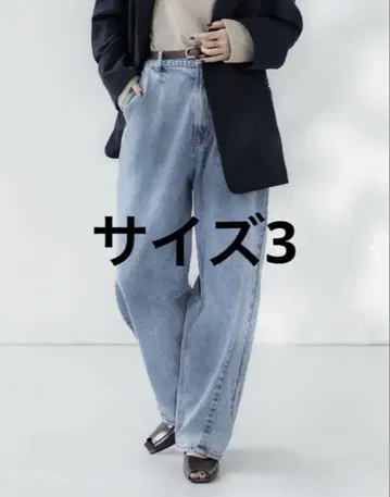 사이즈 3 라이트 블루 데님 팬츠