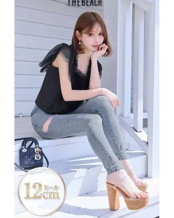 Rady 코르크 힐 클리어 샌들