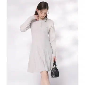 리랜드트루 케이블 폴로 미니 원피스 베이지 M
