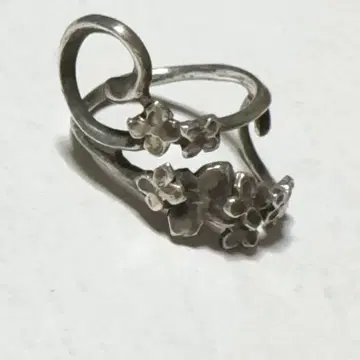 ileava jewelry 일리바 주얼리 꽃무늬 실버 반지