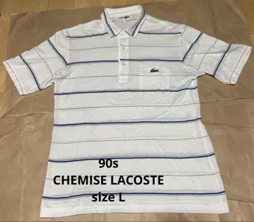 90s CHEMISE LACOSTE 라코스테 피케 셔츠 포켓 부착 L