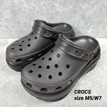 크록스 샌들 메가 크러쉬 크로그 통굽 M5/W7 23cm 블랙