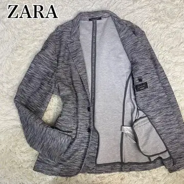ZARA 자라 테일러드 자켓 2XL 상당 그레이 니트 2B 남성용