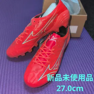 미사용 새상품 Mizuno 알파 PRO 축구화 27.0cm 레드