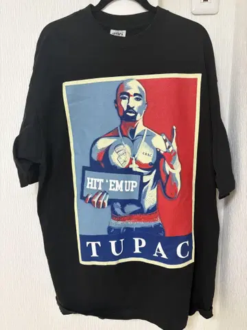 TUPAC 그래픽 티셔츠 2XL