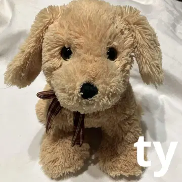 ty 봉제 인형 개 베이지 약 30cm