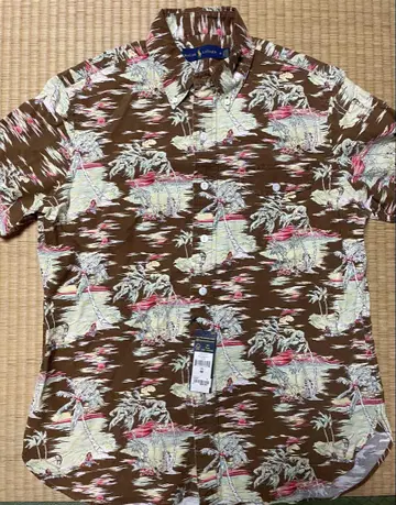 Ralph Lauren 하와이안 프린트 반팔 셔츠 M