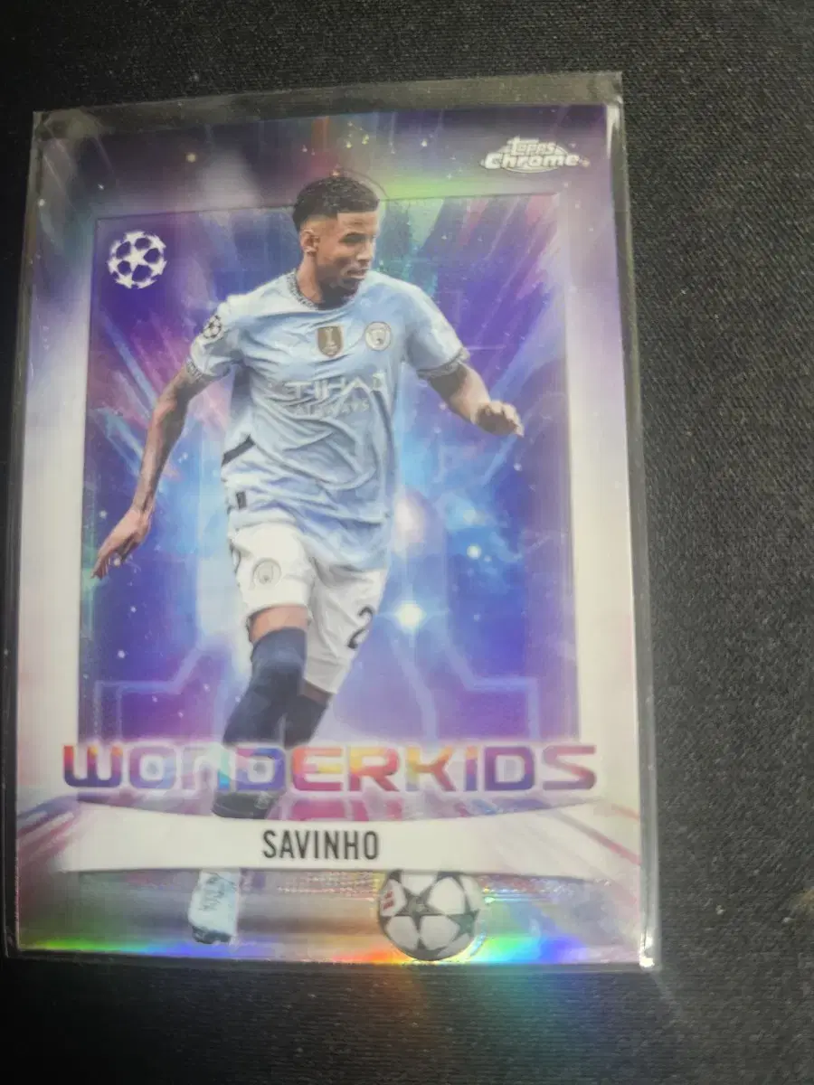 Topps Chrome 24/25 Wonder Keys Manchester City Savinho Soccer Card